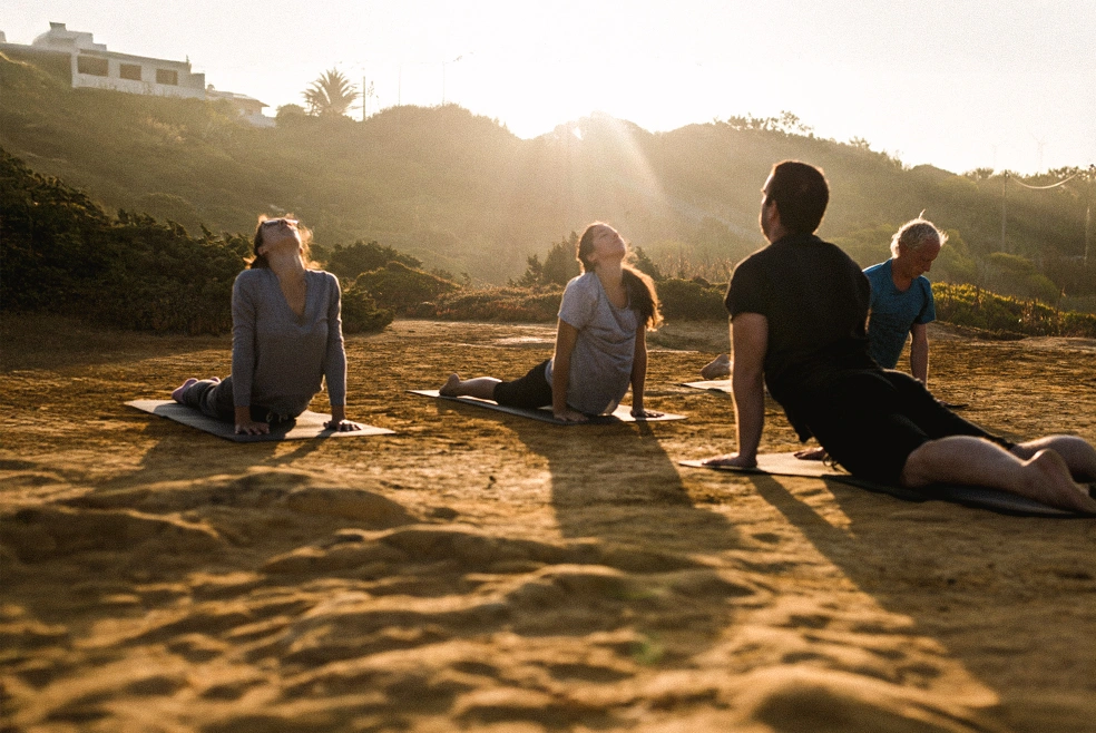 Outdoor Yoga lesson