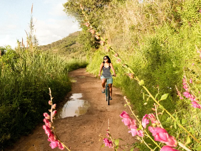 Guest on a bike tour